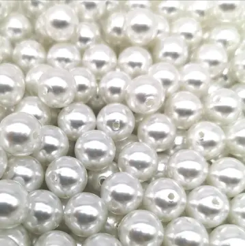 Ivory/White Half Round Imitation Pearl Beads 3-20mm Acrylic Flatback Loose  Beads for Jewelry Making Diy Crafts Decoration