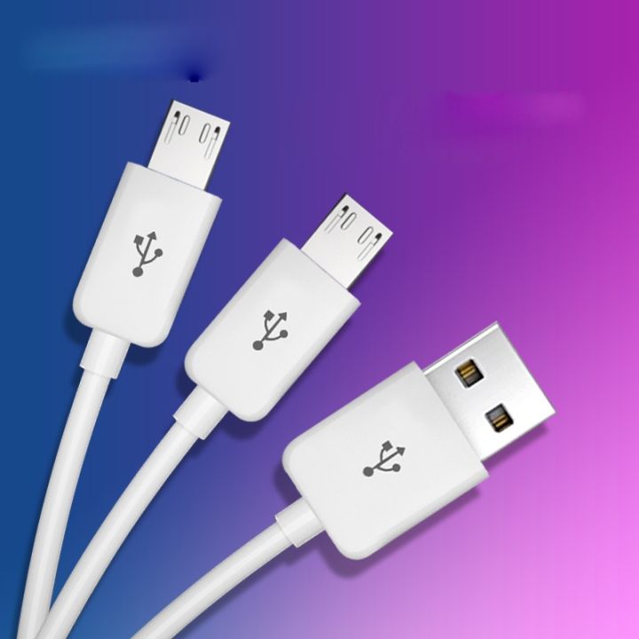 a-lovable-2-in1usbcharging-cordusb-charge-สำหรับ-twophone-microusb-charger-wire-data-cord-fors6s7-edge