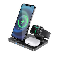 Hoco 3 in1 Wireless Charger 15W Fast Charging Station For iPhone 12 11 XS Pro Max Dock Stand For Airpods Pro Apple iWatch 5 4 3