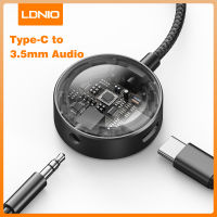 LDNIO PD60W อะแดปเตอร์2 In1ชนิด C ถึง3.5หูฟังแจ๊คขนาด3.5มิลลิเมตรอะแดปเตอร์สมาร์ทชิพ DAC เครื่องขยายเสียง Hi-Fi สำหรับแล็ปท็อปและโน้ตบุ๊ค