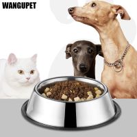 Stainless Steel Dog Bowl With Anti-Skid Rubber Base Cat Feeding Bowl Pets Feeder Bowl Water Bowl For Small Medium Large Pet