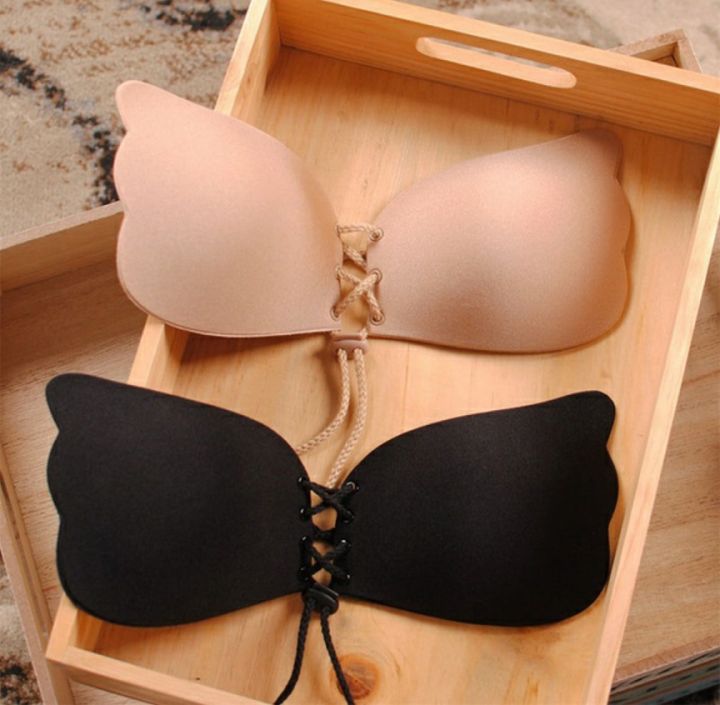 Sticky Invisible Backless Strapless Push Up Bras For Womens Sticky