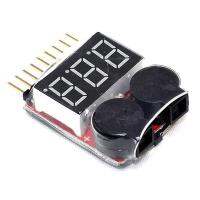 【The-Best】 Digital Shop Bangladesh RC Buzzer 1-8วินาที Lipo ปลุกวอร์เนอร์ Schutz ตรวจสอบแรงดันไฟฟ้า LED Tester Buzzer C5S8