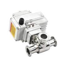 【hot】✐﹉  32mm 3 Way Sanitary Tri Clamp Ferrule Type Motorized 220V 110V 12V Platform Electric Valves