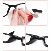 10 Pairs Eyeglasses Sunglasses Adhesive Silicone Non-slip Stick on Nose Pads