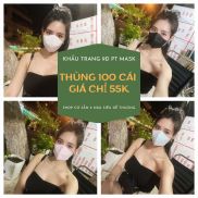 Thùng 100 cái khẩu trang 9D PT mask dành cho người lớn