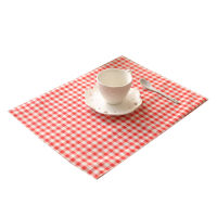 Tea Mat Table mat Kitchen,Dining &amp; Bar Teaware cotton dinging mat 40*30cm dining mat plaid dining mats 36cm 4 pcslot sale hot