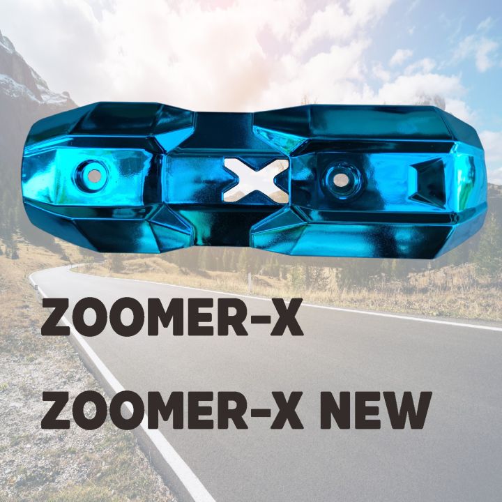 สีฟ้า-ฝาครอบท่อไอเสีย-zoomer-x-ครอบปลายท่อไอเสีย-zoomer-x-new-วัสดุคุณภาพ