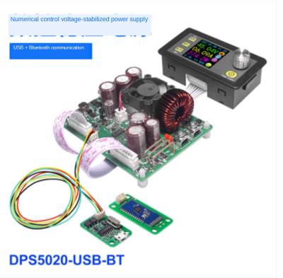 DPS5020พร้อม USB,บลูทูธกล่องไวไฟชาร์จพลังแสงอาทิตย์,High-Power DC ปรับ CNC แหล่งจ่ายไฟแรงดันไฟฟ้าคงที่และคงที่ Step-Down หน้าจอสี Step-Down โมดูล