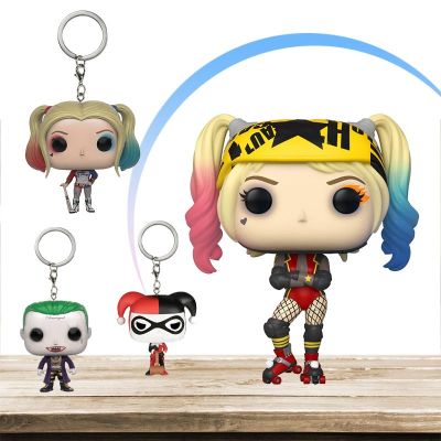 Keyring Keychain Quinn Roller Derby Joker Pop Figure Merch Action