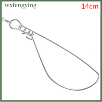 Wxfengying เข็มขัดสแตนเลสพกพาปลาล็อค14 18ซม. อุปกรณ์เครื่องใช้ตกปลาแบบสด