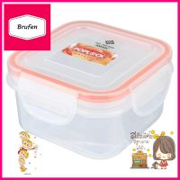 กล่องอาหารเหลี่ยม POP LOCK 9141 0.35 ลิตร สีส้มFOOD CONTAINER POP LOCK 9141 0.35L ORANGE **โปรโมชั่นสุดคุ้ม โค้งสุดท้าย**