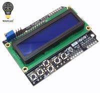 【Best-Selling】 Azam Sons หน้าจอแสดงผลโมดูล1602 LCD LCD ที่คลุมแป้นปุ่ม1ชิ้นสำหรับ ATMEGA2560 ATMEGA328 Arduino Pi หน้าจอสีฟ้า