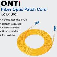 Onti 1-10ชิ้น LC UPC To LC UPC Simplex 2.0พีวีมม. ไฟเบอร์โหมดเดียวสายเคเบิลเสริมจัมเปอร์ไฟเบอร์สายแพทช์ Fibra Optica