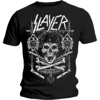 [HOT] [HOT] Lint9 {พร้อมส่ง เสื้อยืดผ้าฝ้าย 100% พิมพ์ลายหัวกะโหลก Slayer Skull Bone Show Mercy Thrash Metal โอเวอร์ไซซ