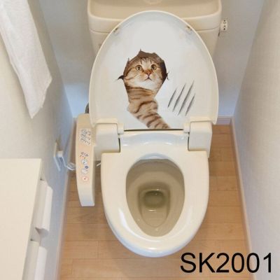 【☄New Arrival☄】 shang815558 สติกเกอร์ลายแมวสำหรับติดผนังการ์ตูนแมว3d น่ารักมีเปลือกและติดห้องน้ำสดใสสติ๊กเกอร์ห้องน้ำร้านค้า Uyt