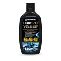 Naxpro Plastic &amp; Rubber Black Booster 135 ML ฟื้นคืนความเงาให้กับพลาสติก และยางดำขอบกระจก ( ทายางดำ เคลือบยางดำ )