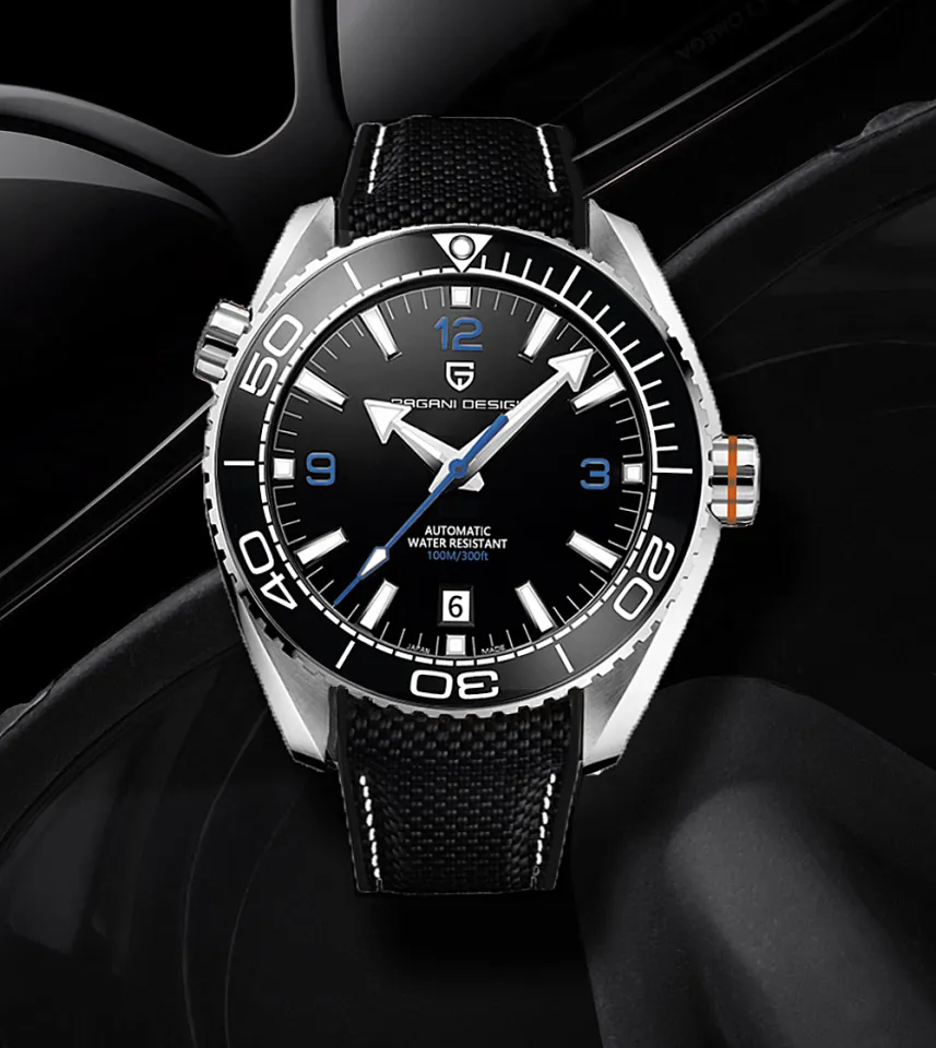 Pagani Design 1679 Luxury Men Mechanical Wristwatches Ceramic Bezel 100M Wa 
