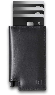 Ekster: Parliament - Slim Leather Wallet - RFID Blocking - Quick Card Access Nappa Black