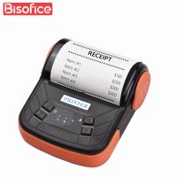 Portable 80mm Thermal Receipt Printer USB BT Connection Support ESC POS Command Windows Android iOS Fax Paper Rolls
