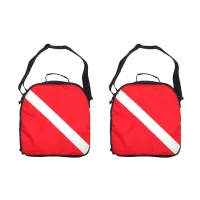 2X Portable Durable Nylon Dive Flag Scuba Diving Protective Regulator Bag with Zipper Carry Handle