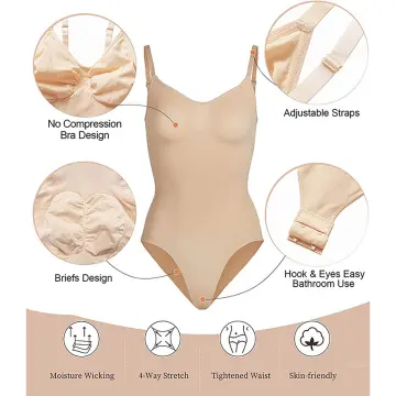 Bodysuit for Women - Tummy Control Shapewear Low Back