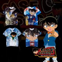 2023 In stock ◑♠✥Anime T-Shirt Detective Conan 3D Print Streetwear Men Women  Short Sleeve T Shirt Harajuku，Contact the seller to personalize the name and logo