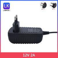 12V 2A แหล่งจ่ายไฟ Acdc Power Adapter 12V2A สำหรับ NVR DVR ConverterSecurity กล้องวงจรปิดระบบ Useu Plug Charger Adapter