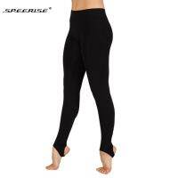 【ง่าย】 SPEERISE ผู้หญิง39; S สีดำฟิตเนส Skinny Stirrup สูงเอว Legging Dance Spandex กางเกงผู้หญิงยิมยืดกางเกง