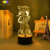 ۩♙ 3d Led Lamp Game Friday Night Funkin Ruv Figure for Kids Bedroom Decorative Light Child Birthday Gift Desk Led Night Light FNF