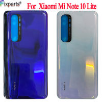 【☸2023 New☸】 SRFG SHOP ฝาครอบใหม่6.47 "สำหรับ Xiaomi Mi Note 10เคส Lite กระจกหลังประตูที่อยู่อาศัย M2002f4lg Mi Note10 Lite ฝาหลัง