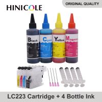 Hinicole Lc 223เครื่องพิมพ์ Xl ตลับหมึก400Ml หมึกสำหรับเครื่อง Brother Lc223 Lc221 Lc225 Lc227 Lc229 Mfc J5625dw J5720dw J680dw J480dw