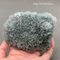 100 ธรรมชาติจีนฝูเจี้ยนสีเขียว Vitreous Fluorite แร่มาตรฐานคริสตัลแร่ตัวอย่างอัญมณี