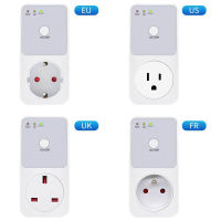 ตัวป้องกันแรงดันไฟฟ้าอัตโนมัติซ็อกเก็ต Switcher AC 220V Power Surge Safe Protector EU FR UK US Plug Socket ตู้เย็น Protect