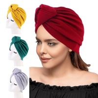 【CC】✷☒❏  New Top Turban Bonnet Hat Muslim to Wear Hiajbs Musulman Turbante Mujer Hair Accessories