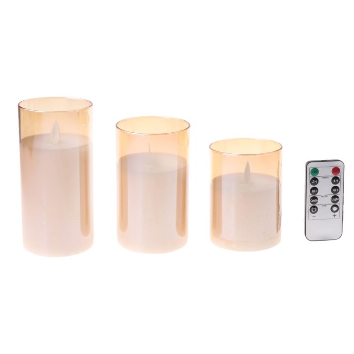 3pack-flameless-led-candles-flickering-timer-remote-fake-wick-moving-flame-faux