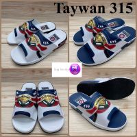 Taywan  315  รองเท้าแตะสวม (40-44)  สีขาว/สีกรม.