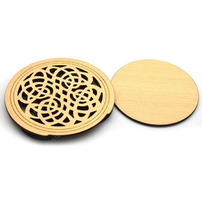 ‘【；】 1Pcs Flower Guitar Wooden Soundhole Cover Block Sound Hole Holder Wood For EQ Acoustic Folk Guitar Accessories A