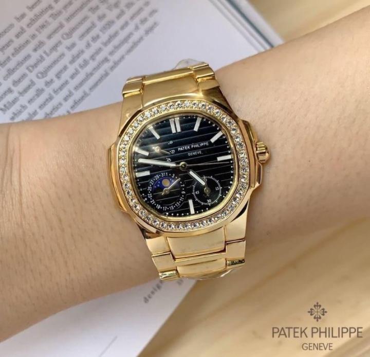 นาฬิกาข้อมือpatek-นาฬิกาสายเลส-ขนาดหน้าปัด-33-mm-สินค้า-มีถ่านสำรอง-ผ้าเช็ด-ถุงผ้า-แถมให้นะคะ