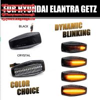 ไฟเลี้ยวด้านข้างของบังโคลน LED ตัววัดน้ำลื่นไหลสำหรับ Hyundai Elantra Getz Sonata XG Terracan Tucson KIA RIO (10)