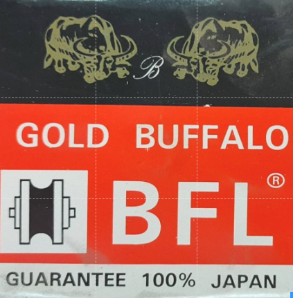 gold-buffalo-ล้อประตูรั้วเหล็กเหนียวลูกปืนญี่ปุ่น-ล้อรางประตู-ล้อรางฉาก-4-นิ้ว-ร่องวี-กลม