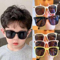 【hot sale】❇ D03 Summer childrens boys girls sunglasses simple color matching square sunglasses