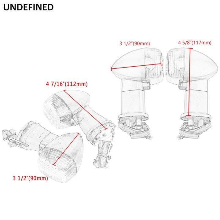 ไฟสัญญาณสัญญาณไฟเลี้ยวรถจักรยานยนต์ด้านหลังด้านหน้าสำหรับ-kawasaki-ninja-zx-6r-zx-7r-zx-9r-zx9r-zx10r-zx12r-zx-12r-zx-10r