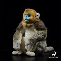 En Monkey High Felity อนิเมะ Plushie Snub-Nosed ตุ๊กตาลิงยัดนุ่นสัตว์เหมือนจริงจำลองตุ๊กตายัดไส้ของขวัญ Kawai