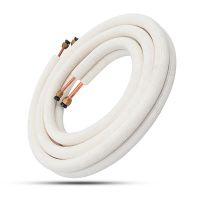 3Meter Air Conditioner Pair Coil Tube 1/4In 3/8In Insulated Copper Line Wire Set Air Conditioning Parts Refrigerant Pipes