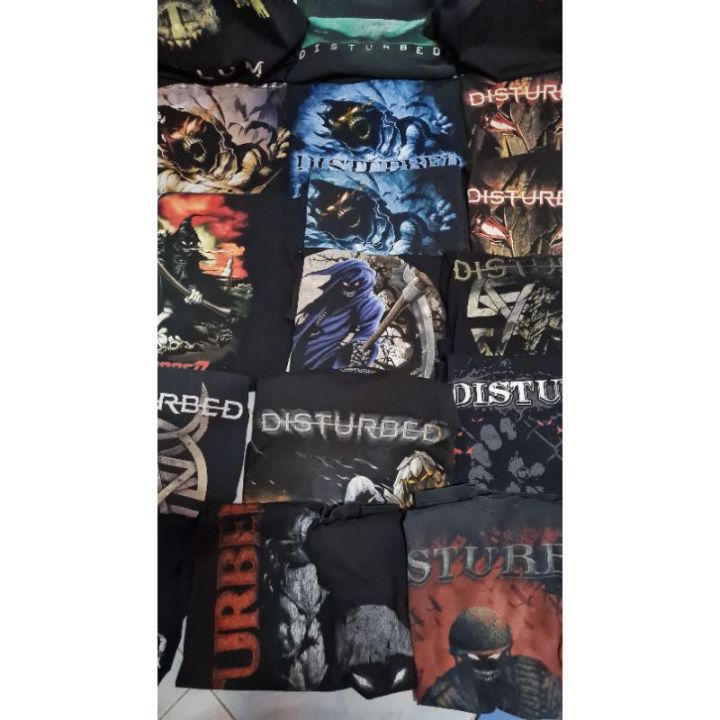 เสื้อวง-เสื้อวินเทจ-disturbed-เสื้องานแท้-ทุกตัว-มือ1-และ-มือ2