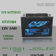 Bình ắc quy xe Yamaha Nouvo hãng DFB Batteries dung lượng 12V 5AH thumbnail
