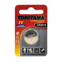 ถ่านกระดุม TORIYAMA Button Cells CR2016 - ( 1 กล่องบรรจุ 40 ชิ้น)