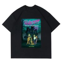 ผ้าฝ้ายแท้เสื้อยืดแขนสั้น ผ้าฝ้าย ลายการ์ตูน SCOOBY DOO CARTOON สไตล์วินเทจ สําหรับผู้ชาย และผู้หญิง ไซซ์ 30s 24sS-4XL  JJ1J