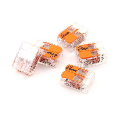 xunxingqie Hot 5pcs ขาย WAGO 221-412 Lever-NUTS 2 CONDUCTOR Compact Connector 10 PK copper Wire JUNCTION